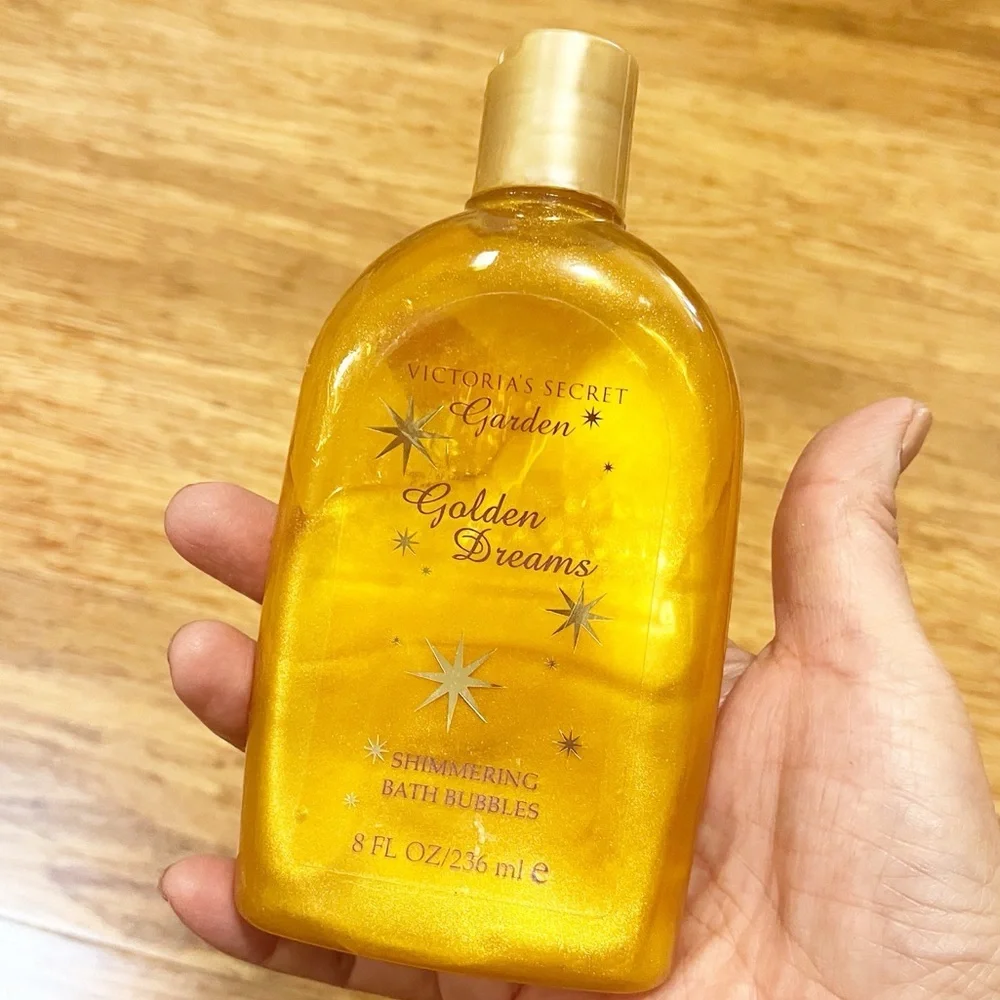 Vtg RARE Victoria's Secret Golden Dreams Shimmering Bath Bubbles- Discontinued